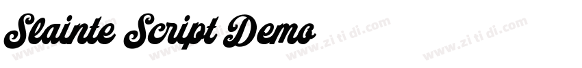 Slainte Script Demo字体转换